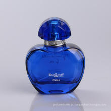 Frasco de vidro vazio do pulverizador Perfume azul do revestimento inteiro